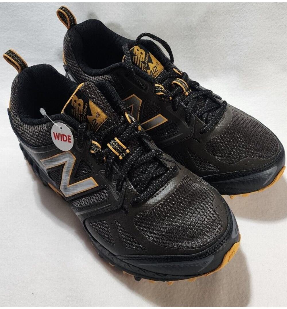 New balance 412 v3 men's trail running shoes black/brown and yellow size-8